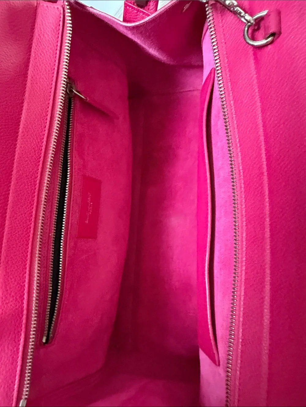 Saint Laurent Fuchsia Leather Top-Handle Satchel